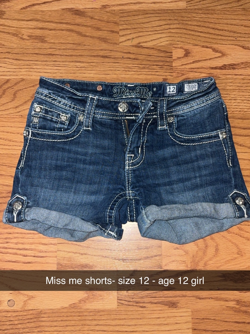 Size 12 GIRLS miss me shorts